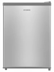 Однокамерный холодильник Hyundai CO1002 (серебристый), 66 л, внешнее покрытие-металл, размораживание - ручное, 44.5 см х 63 см х 51 см