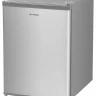 Однокамерный холодильник Hyundai CO1002 (серебристый), 66 л, внешнее покрытие-металл, размораживание - ручное, 44.5 см х 63 см х 51 см