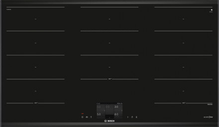 Индукционная варочная панель Bosch PXX995KX5E на 5 конфорки, шириной 91.6 см, черный