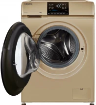 Стиральная машина HIBERG i-DDQ6-712 G, золотой, 7 кг, 1200 об/мин, 16 программ, инверторная