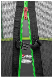 Каркасный батут Alpin 8 ft (252 cм) с защитной сеткой и лестницей 252х252х205 см зеленый