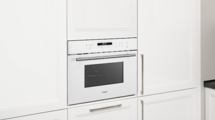 Компактный духовой шкаф WEISSGAUFF OE 442 W, белый, 8 функций, 13 программ, сенсорное управление, с СВЧ