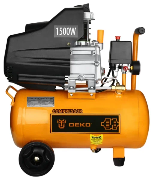 Компрессор масляный DEKO DKAC24 018-1107, 24 л, 1.5 кВт