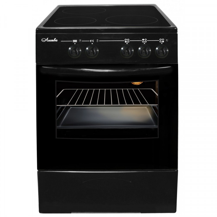 Электрическая плита Лысьва EF3001MK00 (ЭПС 301 МС) (черная, классика С), 3 зоны нагрева, поворотный механизм, традиционная очистка, 57 л