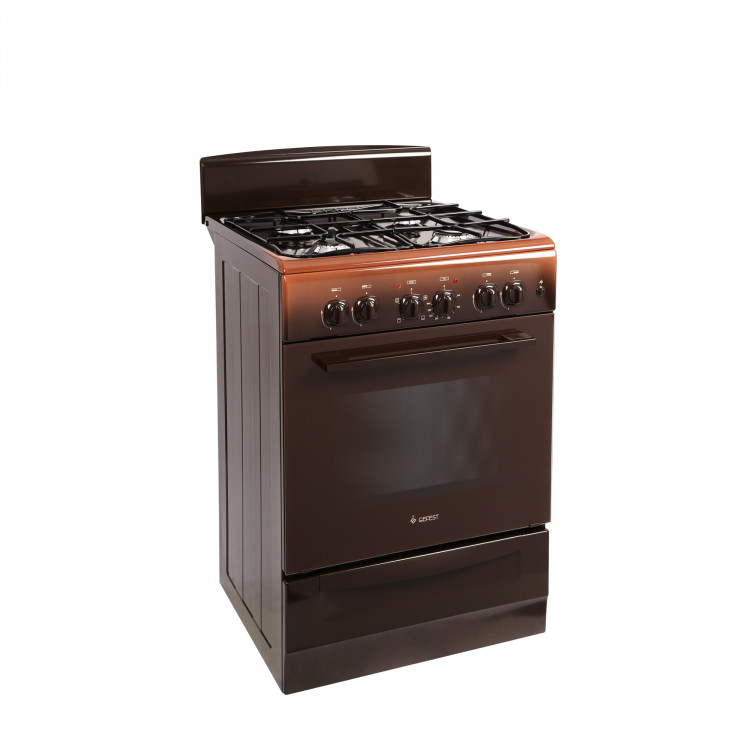 Плита GEFEST ПГЭ 6102-01 0339, комбинированная, 4 газовые конфорки, газ-контроль горелок, электроподжиг, электрическая духовка, 60 л
