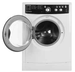 Стиральная машина INDESIT EWUD 4105 BK CIS, белая, 16 программ, 4 кг, 1000 об/мин с дисплеем 