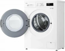 Стиральная машина LG F2Y1NS3W, белая, с фронтальной загрузкой, с паром, 6кг, 1200об/мин, инверторная