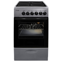 Плита стеклокерамическая Лысьва EF4004MK00 (ЭПС 404 МС)  жемчужно-светло-серая, 4 зоны нагрева, подсветка духовки, 57 л, выдвижной ящик 