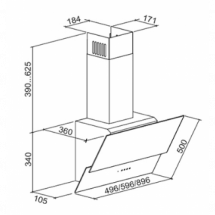Кухонная вытяжка ZorG Technology Kent S 60 (белый)