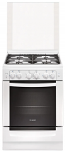 Газовая плита GEFEST 6100-02, белый, газ-контроль духовки, электроподжиг, 4 конфорки, 52 л