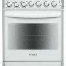 Кухонная плита GEFEST 5502-02 0042, белая, электрическая духовка, 55 л, A, электроподжиг, 4 конфорки 