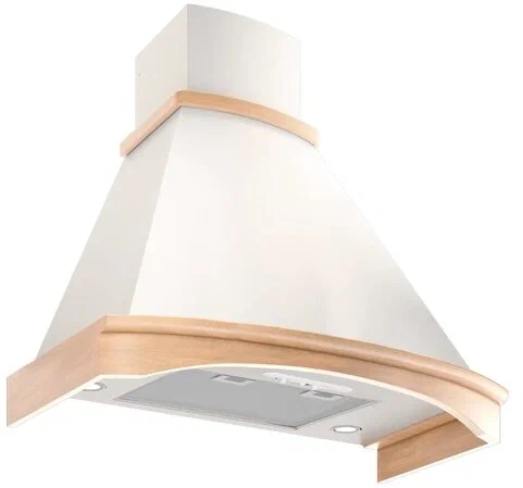 Вытяжка Elikor FOLK 90P-650-P3D BEG/ASH/BR, бежевая, жировой фильтр, настенная, купольная, механическое управление