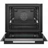 Духовой шкаф электрический встраиваемый Bosch HRG978NB1 Serie 8, чёрный, пиролитическая очистка, 71 л, 22 режима, с паром, телескопические направляющие