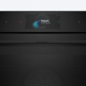 Духовой шкаф электрический встраиваемый Bosch HRG978NB1 Serie 8, чёрный, пиролитическая очистка, 71 л, 22 режима, с паром, телескопические направляющие