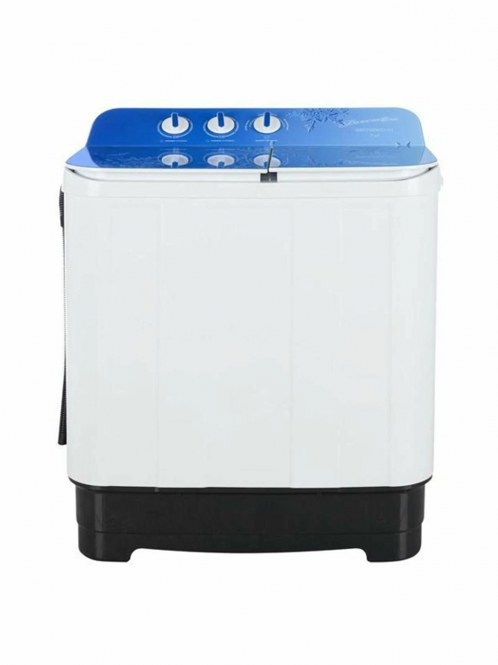 Стиральная машина БЕЛОСНЕЖКА BRP700WG-01, 2 бака, с отжимом, с центрифугой, активаторная, 7 кг, белая, синяя