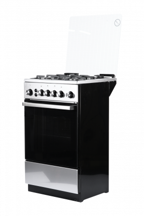 Газовая плита DE LUXE 5040.40г(кр)чр 010 нержавеющая сталь