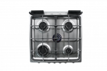 Газовая плита DE LUXE 5040.40г(кр)чр 010 нержавеющая сталь