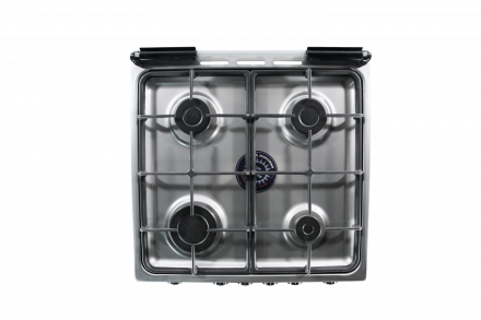 Газовая плита DE LUXE 5040.40г(кр)чр 010 нержавеющая сталь