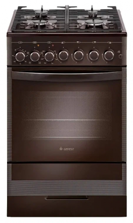 Кухонная плита GEFEST 5502-02 0045, комбинированная, 4 конфорки, 55 л, электроподжиг 