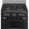 Кухонная плита GEFEST 6100-02 0187, газовая, 4 конфорки, газ-контроль духовки, электроподжиг, 52 л