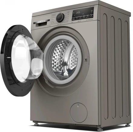 Стиральная машина Bosch WLS2846SME, серебристая, ШхВхГ 60х 85х47 см, Serie 4, 12 программ, 8кг, 1400об/мин, инверторная