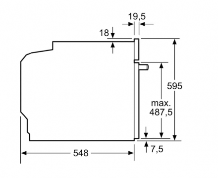 Электрический духовой шкаф Bosch HMG976KB1 Serie 8, чёрный, 67 л, 14 режимов, с СВЧ, пиролитическая очистка, телескопические направляющие 