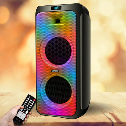 Акустическая колонка GINZZU GM-215, 160 Вт, Bluetooth, чёрный