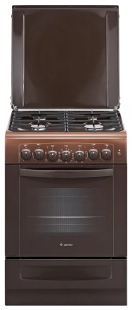 Кухонная плита GEFEST 6102-02 0001, комбинированная, 4 конфорки, 55 л, электроподжиг 