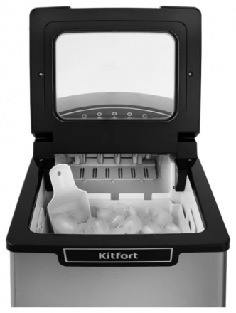 Льдогенератор KITFORT КТ-1807 серебристый/черный