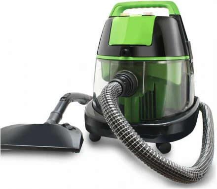 Пылесос Ginzzu VS731, черный/зеленый