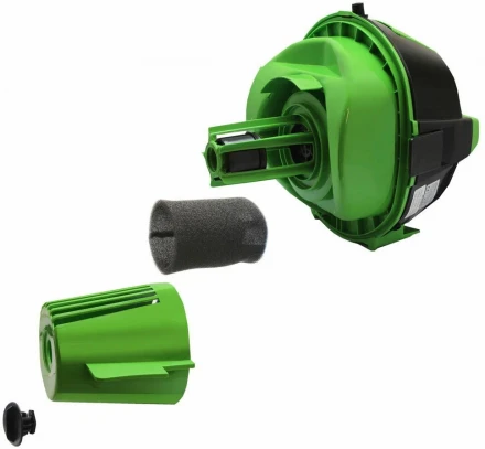 Пылесос Ginzzu VS731, черный/зеленый