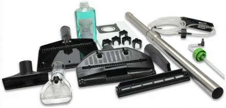 Пылесос Ginzzu VS731, черный/зеленый