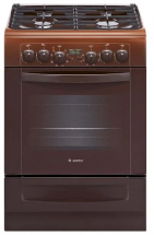 Кухонная плита GEFEST 6102-03 0001, эмалированная, электроподжиг, газ-контроль горелок стола, 4 газовые конфорки, электрическая духовка, 55 л