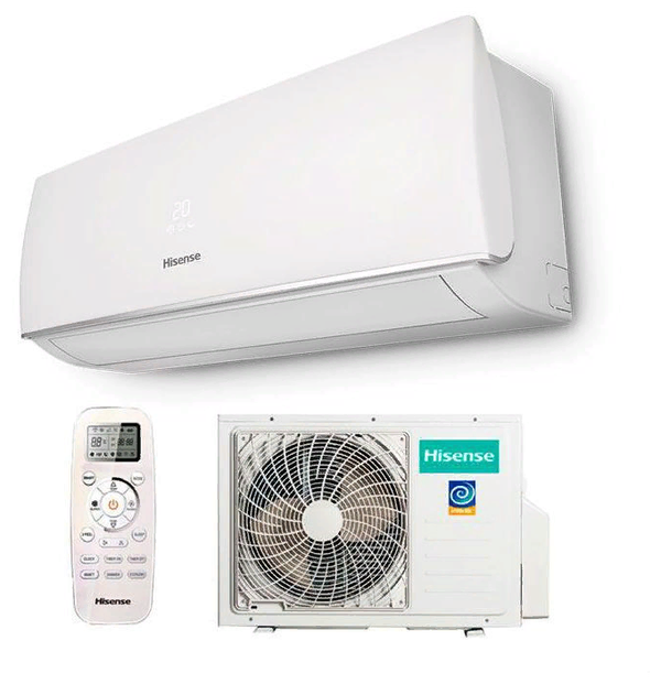 Сплит-система Hisense SMART DC Inverter AS-07UW4RYDDB00, хладагент R32, индикация утечки хладагента, 4D AUTO Air,  5 скоростей вентилятора внутреннего блока