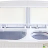 Активаторная стиральная машина Willmark WMS-85G Белое стекло, фиолетовые цветы