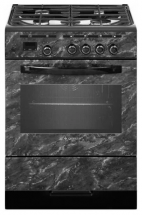 Плита газовая GEFEST 6300-03 0053, газ-контроль, электроподжиг, 52 л, эмалированная, 4 конфорки 