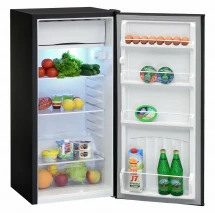 Холодильник NORDFROST NR 404 B, черный матовый, 143 л, внешнее покрытие-металл, размораживание - ручное, 50.1 см х 107 см х 53.1 см