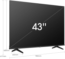 43&quot; Телевизор Hisense 43E7HQ, QLED, 4K Ultra HD, черный