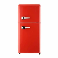 Холодильник HARPER HRF-T120M RED двухкамерный, 118 л, A+, красный