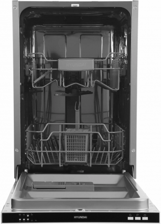Встраиваемая посудомоечная машина HYUNDAI HBD 441, индикация луч на полу, полная защита от протечек AQUASTOP, таймер отсрочки 24 часа, моющие таблетки 3в1