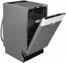 Встраиваемая посудомоечная машина HYUNDAI HBD 441, индикация луч на полу, полная защита от протечек AQUASTOP, таймер отсрочки 24 часа, моющие таблетки 3в1