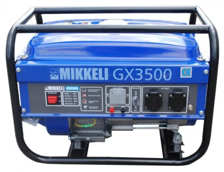 Бензиновый генератор Mikkeli GX3500