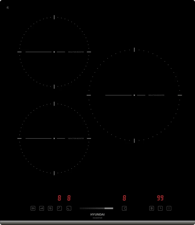 Варочная поверхность Hyundai HHI 4751 BG , Независимая, Стеклокерамика