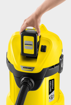 Аккумуляторный хозяйственный пылесос KARCHER WD 3 Battery, 1.629-910.0