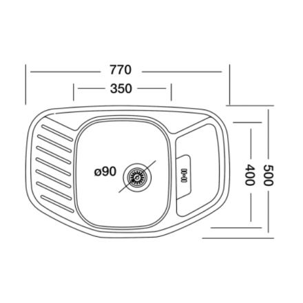 Кухонная мойка Kromevye EX 172 D