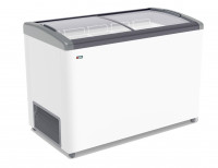 Морозильный ларь Gellar FG 400 E серый (ларь, стекло)