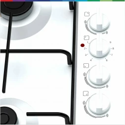 Комбинированная варочная панель Bosch PBY6C2B82Q, 4 конфорки, газ-контроль, электроподжиг, эмалированная сталь