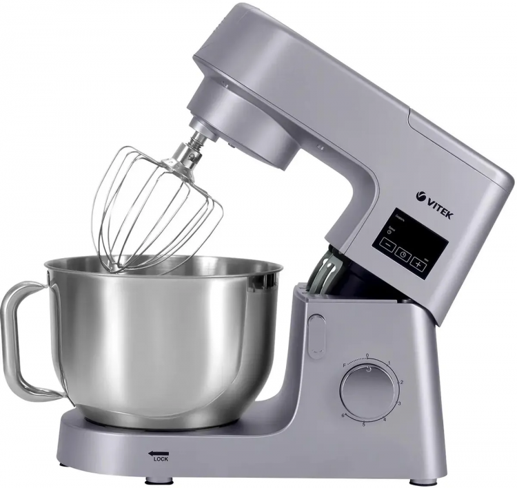 Миксер планетарный VITEK VT-PM0550 2000Вт серебристый