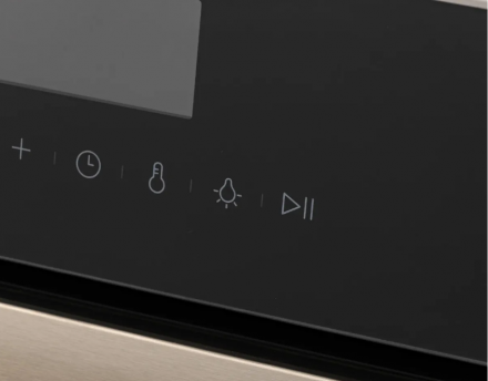 Электрический духовой шкаф Midea MO92170CGB, черный/нержавеющая сталь, 72 л, переключатели сенсорные, 12 программ 