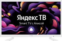 Телевизор Yuno ULX-24TCSW222, Яндекс.ТВ, 24&quot;, HD, белый